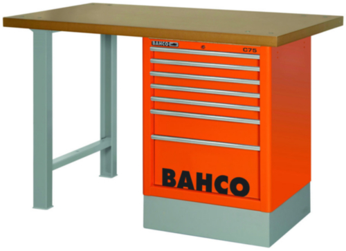 BAHC MDF TOP WORKBENCH RED 8T 150CM